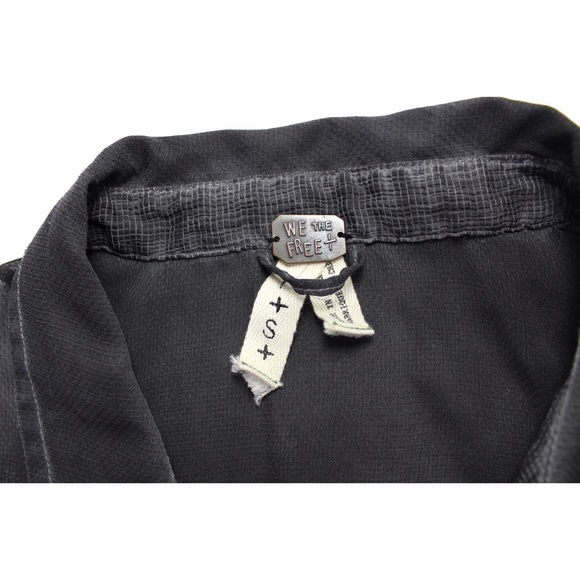 FP We the Free Sheer Collared Sleeveless Top Small - Picture 3 of 6